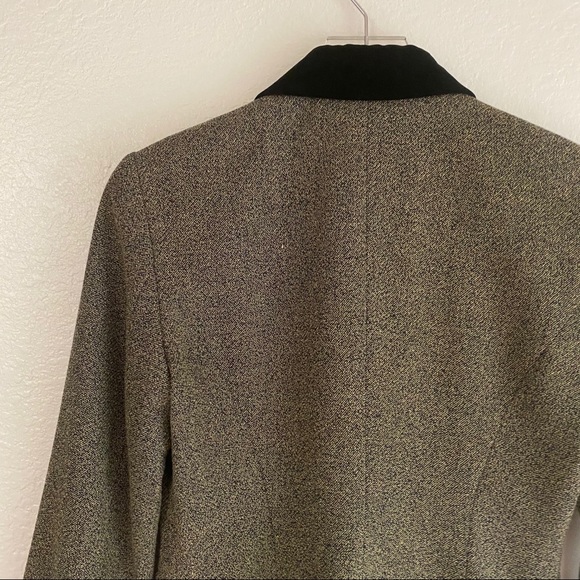 VINTAGE KENZO embroidered floral velvet blazer S 4 - Picture 7 of 15